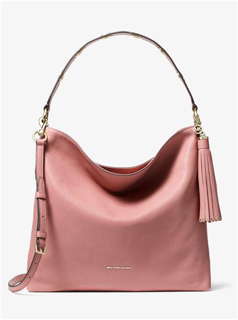 michael kors brooklyn pebbled leather shoulder bag|Michael Kors mercer small bag.